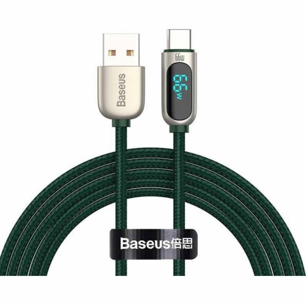Baseus Kabel displeje USB k Type-C, 66W, 1m (zelený)
