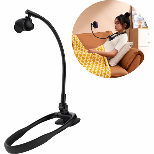 Držák telefonu na krk Baseus ComfortJoy (černý)