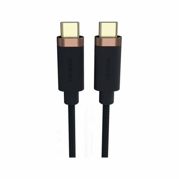 Kabel Duracell USB-C pro USB-C 3.2 1 m (černý)