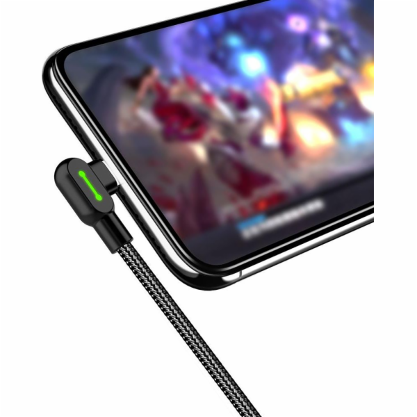 Kabel USB-C Mcdodo CA-5281 LED, 1,2 m (černý)