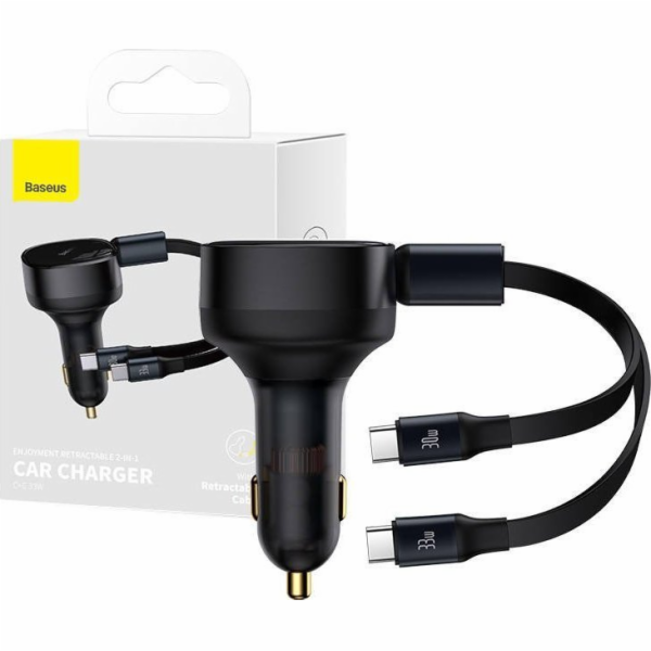 Baseus Enjoyment nabíječka do auta s kabelem USB-C, 33 W ...