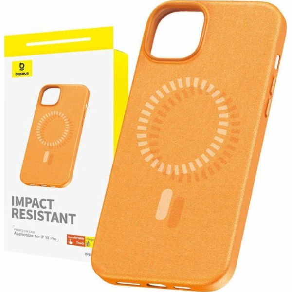 Magnetické pouzdro pro iPhone 15 Pro Baseus Fauxther Seri...