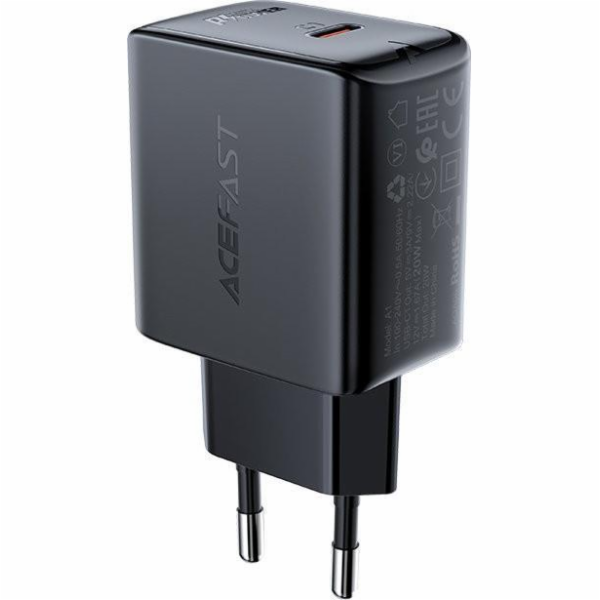 Síťová nabíječka Acefast A1 PD20W, 1x USB-C (černá)
