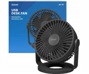 SAVIO AD-01 USB STOLNÍ VENTILÁTOR