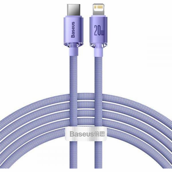 Baseus Crystal kabel USB-C na Lightning, 20W, PD, 2m (fia...