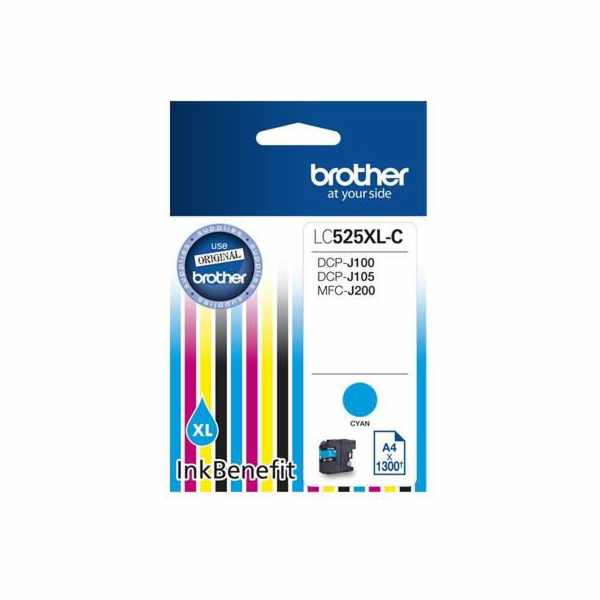 Originální inkoust Brother LC525XLC (azurový)