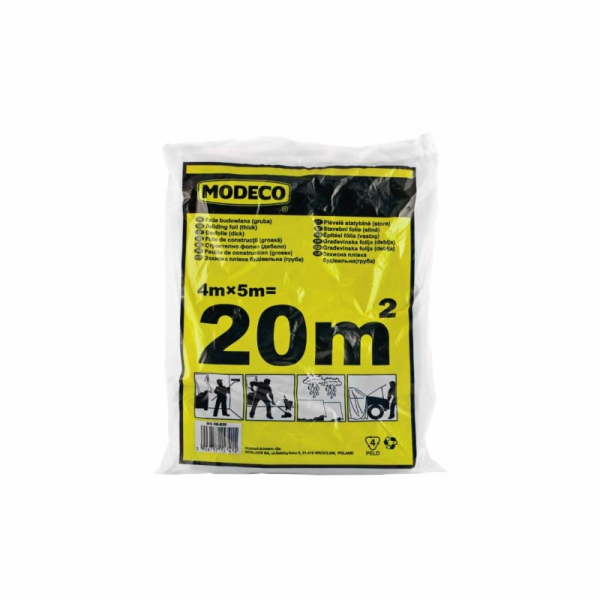 Malířská fólie Modeco silná 4 x 5m (MN-05-631)