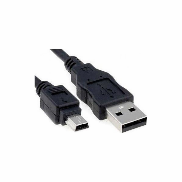 Akyga USB-A - miniUSB USB kabel 1,8 m černý (AK-USB-03)