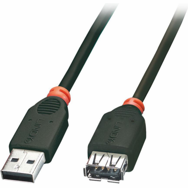 Lindy USB-A - USB-A USB kabel 3 m černý (41774)