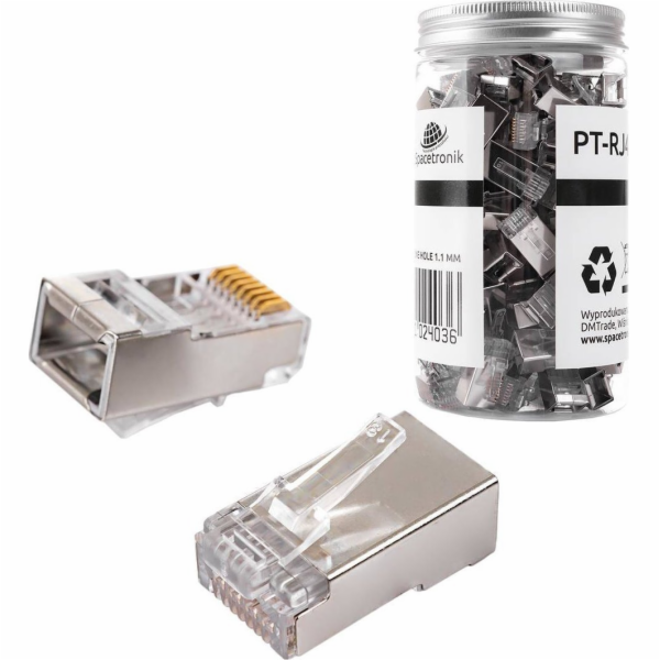 Spacetronik RJ45 zástrčka, průchozí cat6 FTP PT-RJ456FT-1...