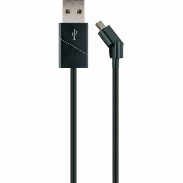 Schwaiger USB-A - microUSB USB kabel 1,2 m černý (LKW120M...