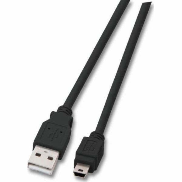EFB USB-A - miniUSB kabel 0,5 m černý (K5250SW.0.5V2)