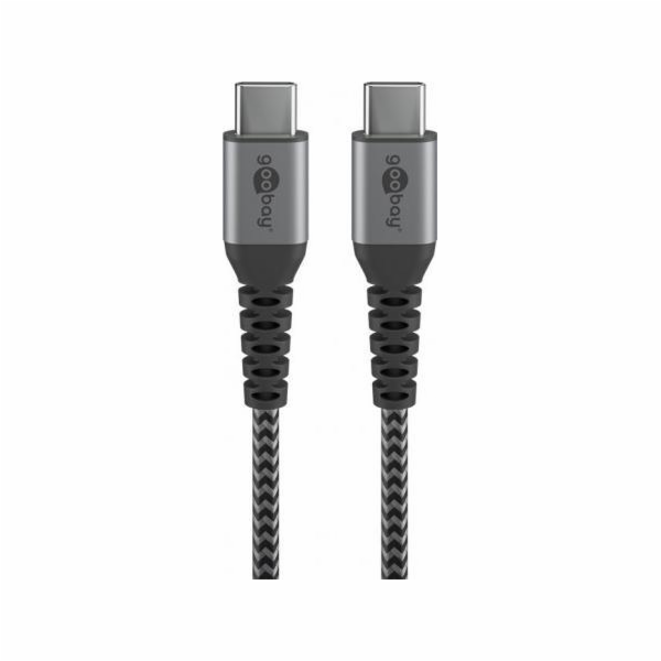 Goobay USB-C – USB-C kabel USB 1 m šedý (49302)