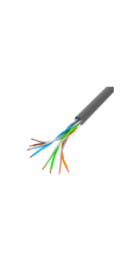 LAN kabel UTP 100Mb/s 305m pevný cca šedý