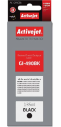 Activejet AC-G490Bk ink for Canon printer; Canon GI-490BK replacement; Supreme; 135 ml; black