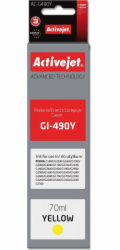 Activejet AC-G490Y ink for Canon printer; Canon GI-490Y replacement; Supreme; 70 ml; yellow
