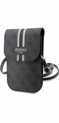 Guess PU 4G Printed Stripes Phone Bag černý Guess 4G PU Phone bag je perfektní taška přes rameno, nejen pro Váš telefon, peněženku, doklady, klíče.