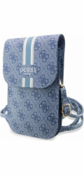 Guess PU 4G Printed Stripes Phone Bag modrý Nové