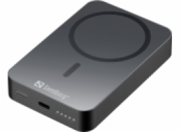 Sandberg Mag Wireless Powerbank 10000 mAh ALU, černá