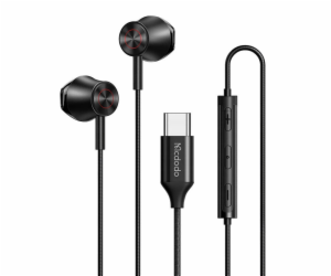 Kabelová sluchátka Mcdodo HP-4070, USB-C (černá)