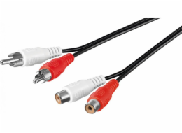 goobay StereoCinch prodloužení, prodlužovací kabel