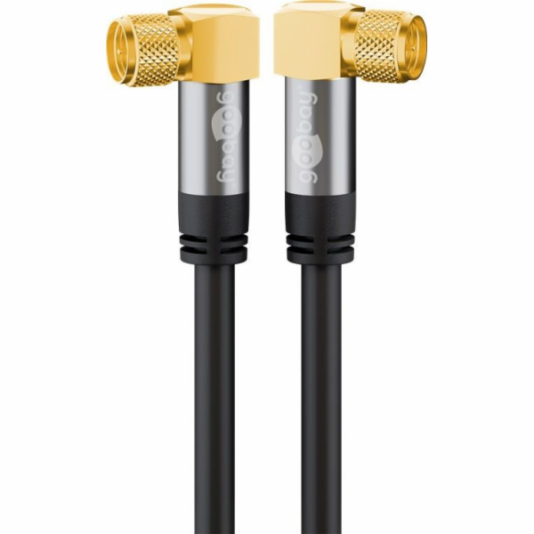 anténní kabel goobay SAT (typ 135dB), F-konektor 90° > F-...