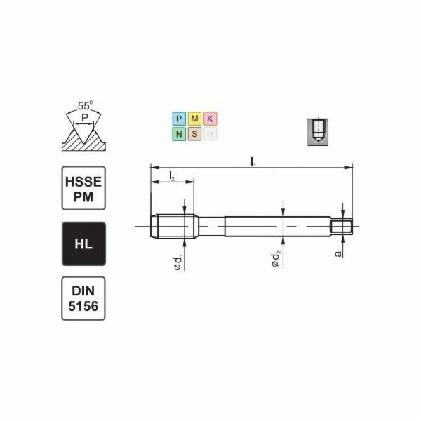 Fanar TAP G 1/4 DIN-5156C R45 HSSE-PM HL MASTERTAP