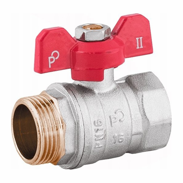 Perfexim Vodní kulový kohout WZ DN25 motýlek 1041 G1 WZ P...