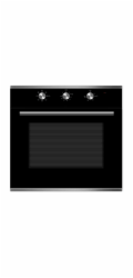PKM EBO6-60AF vestavná trouba 60l černé sklo s nerez