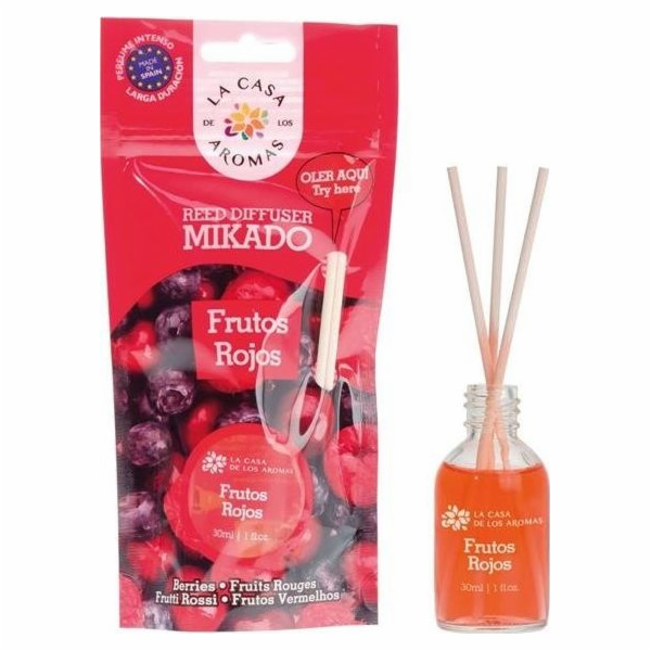 La Casa de los Aromas Aromatický olej s tyčinkami červené...
