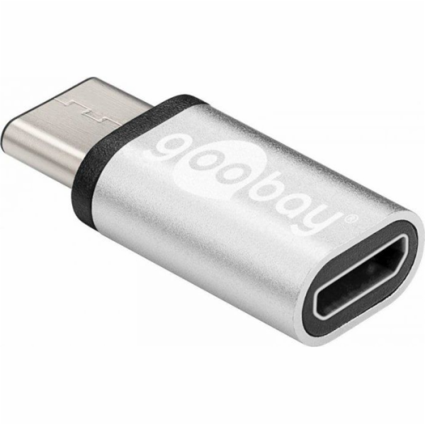 Goobay USB-C - microUSB USB adaptér stříbrný (56636)