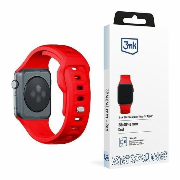 3mk Silicone Watch Strap pro Apple 38/40/41 mm Red