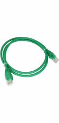Propojovací šňůra U/UTP kat.5e PVC 0,25m zelená ALANTEC
