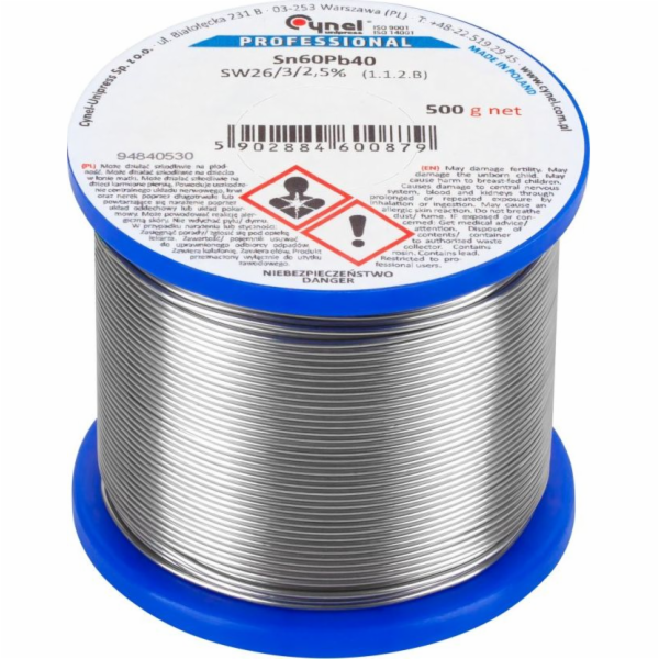 Cín 1,2mm/500g Sn60Pb40 CYNEL