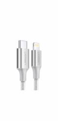 UGREEN USB-C to Lightning Cable Aluminum Shell Braided 1m Silver