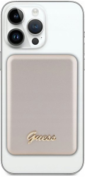 Guess Powerbank inductive 15W Guess Powerbanka MagSafe Induction 15W 5000mAh Metal Script Logo Gold