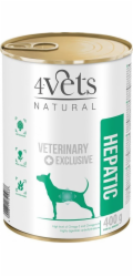 4VETS Natural Hepatic Dog  - vlhké krmivo pro psy - 400 g