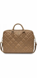 Guess PU Quilted 4G Metal Logo Computer Bag 15/16" Brown Guess PU Quilted 4G Metal Logo Computer Bag je perfektní taška pro notebook s úhlopříčkou displeje 15-16"