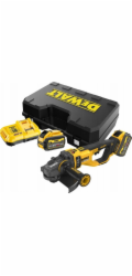 DCG460X2 DEWALT AKU 54V ÚHLOVÁ BEZUHLÍKOVÁ BRUSKA FLEXVOLT 230MM,2 X 9,0 AH BATERIE, NABÍJEČKA, KUFR