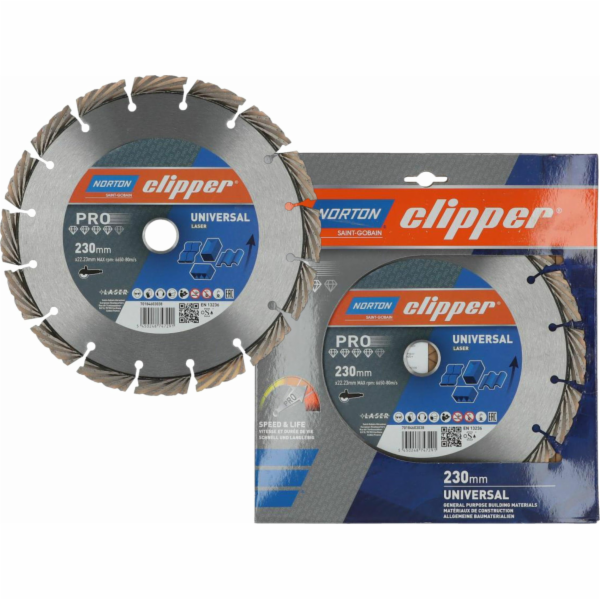 NORTON TARCZA D.UNIVERSAL 230mm CLIPPER PRO UNIVERZÁLNÍ L...