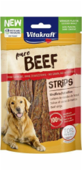 VITAKRAFT Pure Beef Strips - pamlsek pro psa - 80 g