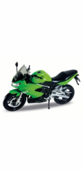 Welly Motocykl Kawasaki Ninja 650R 1:10 zelený