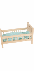 small foot  Dřevěná postýlka pro panenky přírodní