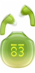 Sluchátka TWS Acefast T9, Bluetooth 5.3, IPX4 (avokádově zelená)