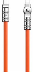Otočný kabel USB-C na Lightning Dudao L24CL 120W 1m (oranžový)