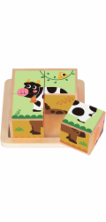 2Kids Toys Dřevěné kostky Farma 2
