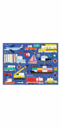 Mudpuppy Puzzle Dopravní prostředky v látkovém pytlíku 36 dílků