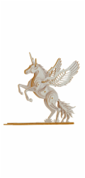 Woodcraft Dřevěné 3D puzzle Jednorožec