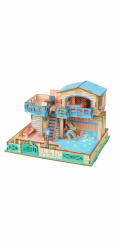 Woodcraft Dřevěné 3D puzzle Vila na ostrově Lembongon