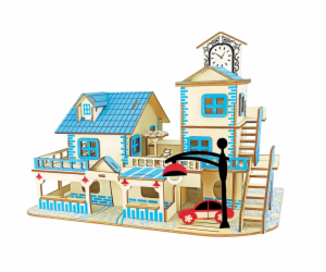 Woodcraft Dřevěné 3D puzzle Přímořská destinace